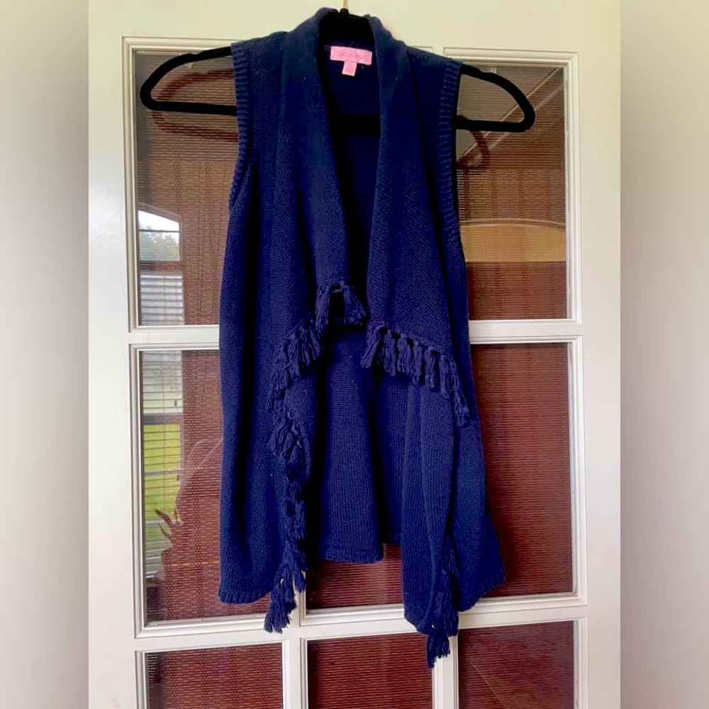 Girls size large, navy vest